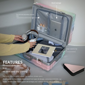 Maleta con Marco de Aluminio Multifuncional y Colorida - Maleta de Mano de 20 Pulgadas - Maleta con Ruedas de 26 Pulgadas - Equipaje de Viaje con Ruedas Silenciosas - Product Image 5