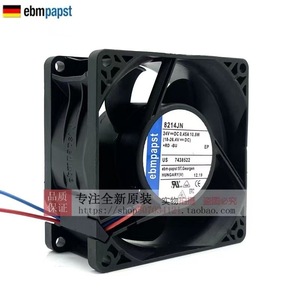 Ventilateur axial Ebmpapst 8214JN 24V 10,8W 80x80x38mm pour refroidissement d'onduleur - Product Image 1