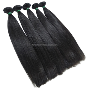 Seamless Lace <b>Wig</b> Styling Double Drawn Bone Straight Hair Bundles 100% Human Virgin Remy Hair - Product Image 1