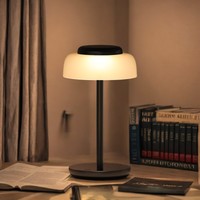 Lampe de table LED portable rechargeable, décoration d'intérieur, lampe de bureau sans fil, 3 niveaux de luminosité, commande tactile, veilleuse rechargeable
