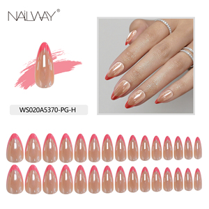 <span class=keywords><strong>Faux</strong></span> ongles roses brillants chromés haut de gamme, 30 pièces, 15 tailles, design français, couvrance totale, à <span class=keywords><strong>coller</strong></span> - Product Image 5