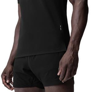Camiseta Casual Negra de Verano para Hombre, Nueva Tendencia, Manga Corta, Impresión Serigráfica, Secado Rápido, Ropa Deportiva y de Gimnasio - Product Image 4
