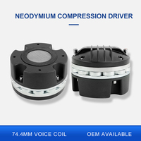Haut-parleur tweeter à compression personnalisé avec diaphragme en titane KSV de 2 pouces (74,4 mm), aimant néodyme, 240 W MAX, 8 ohms, à fixation par boulons
