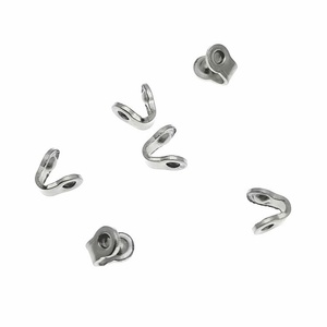 Wholesale Stainless Steel Flat Wire <b>Earrings</b> Ear Needle Accessories Set - Product Image 2