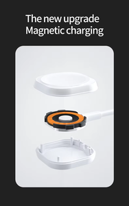 Chargeur magnétique intelligent sans fil portable 5W pour montre connectée, entrée USB 5V1A, station de charge rapide et sécurisée compatible avec toutes les montres connectées - Product Image 4