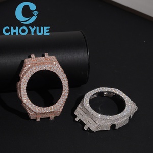 New Arrival Solid 925 Silver Gold Plated Moissanite <b>Watch</b> <b>Case</b> for GA2100 Iced Out Hip Hop <b>Watch</b> Accessory - Product Image 4
