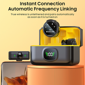 Mini Xách Tay Tuyệt Vời Chất Lượng Âm Thanh Chuyên Nghiệp Lavalier Microphone Không Dây Ghi Âm Microphone - Product Image 3