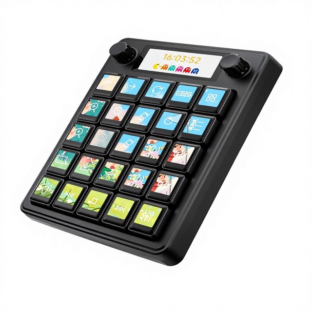 MK20 AI Voice Control Panel 20x0.85inch Mechanical LCD 28inch Secondary Screen