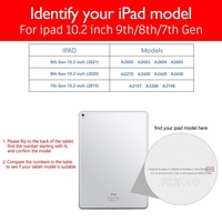 Ipad için Deri Kılıf 10.2 İnç 9./8./7. Nesil Koruyucu Kabuk 2021/2020/2019 Otomatik Uyandırma/Uyku Özelleştirilebilir Renk