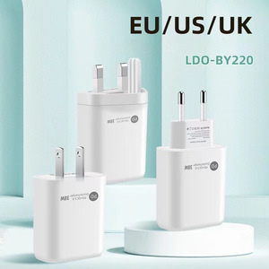Universal Qc3.0 อะแดปเตอร์ Pd 12W ถึง 20W Fast ชาร์จ USB และ USB <span class=keywords><strong>C</strong></span> ประเภท <span class=keywords><strong>C</strong></span> 18W สําหรับโทรศัพท์มือถือทํา ABS - Product Image 4