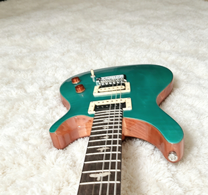 <span class=keywords><strong>Guitarra</strong></span> Eléctrica Sólida de 6 Cuerdas, Estilo <span class=keywords><strong>PRS</strong></span>, Cuerpo de Caoba <span class=keywords><strong>Verde</strong></span>, Diapasón de Palisandro, Lista para Enviar - Product Image 3