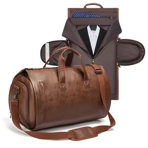 批发户外PU皮革箱包旅行包商务套装包男士行李袋旅行包