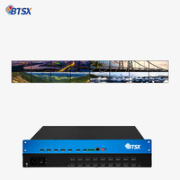 Processeur vidéo 4K (4 entrées HDMI/DP, 18 sorties) avec PIP/POP et réglage des couleurs, idéal pour les studios et les centres de commande