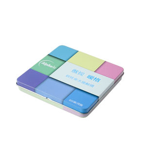 OEM çiçek baskılı A4 kağıt düz Mini teneke Tox dikdörtgen teneke ambalaj kutusu seyahat için Metal kontakt <span class=keywords><strong>Lens</strong></span> kutu kart teneke - Product Image 1