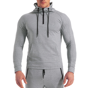 เสื้อกันหนาวมีฮู้ดสำหรับผู้ชาย, เสื้อกันหนาวเข้ารูปเนื้อผ้าฝ้าย280ก. มีซิปรูดโปรโมชั่นไม่คืนเงินหรือเปลี่ยน - Product Image 3