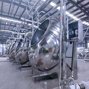 Boom <strong>Chocolate</strong> <strong>Covering</strong> Machine for Almonds <strong>Peanuts</strong> Automated Powder Coating Machine Anti-Corrosion Energy Saving - Product Image 5