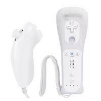 Manette sans fil 2 en 1, télécommande, manettes Nunchuk pour console Nintendo Wii U avec étui en silicone