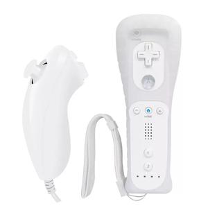 <span class=keywords><strong>Manette</strong></span> sans fil 2 en 1, télécommande, manettes <span class=keywords><strong>Nunchuk</strong></span> pour console Nintendo <span class=keywords><strong>Wii</strong></span> <span class=keywords><strong>U</strong></span> avec étui en silicone - Product Image 2