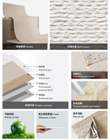 Panneaux muraux 3D en pierre souple MCM pour intérieur/extérieur, durables, légers, ignifuges, imperméables, carreaux muraux en pierre souple
