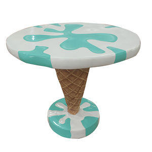 Más populares de arte pop arte de fibra de vidrio escultura creativo de la vida de hielo del tamaño de mesa crema de hielo crema tienda Decoración - Product Image 2