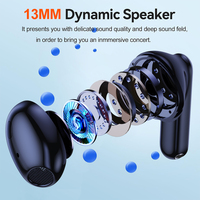 Écouteurs sportifs sans fil TWS, écouteurs à réduction de bruit ENC, écouteurs Bluetooth intra-auriculaires, casque sans fil pour jeux