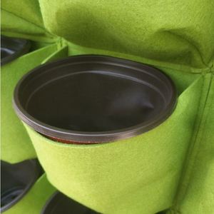 9 Pockets Eco-Friendly Reusable Felt Fabric Hanging <b>Planter</b> Bag for <b>Vertical</b> Garden Balcony - Product Image 2