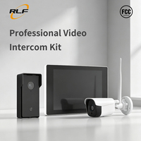 Videoportero Inalámbrico con Pantalla TFT LCD de 10 Pulgadas, Tuya WiFi6 1080p, Impermeable, con Detección de Movimiento, Sistema de Intercomunicación por Video, Montaje en Pared, RLF