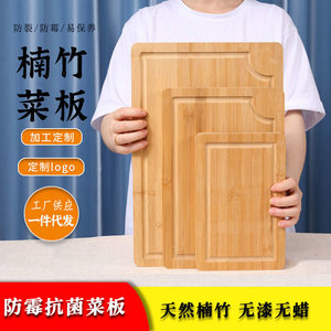 Juego de Tablas de Cortar de Bambú, 3 Piezas, Rectangulares, Multifuncionales, para Uso en la Cocina - Product Image 5