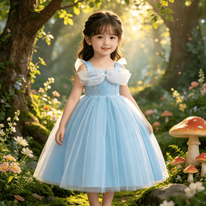 <span class=keywords><strong>Robe</strong></span> pour filles africaines, couleur unie, princesse, <span class=keywords><strong>chic</strong></span> d'automne, avec détails en dentelle - Product Image 2