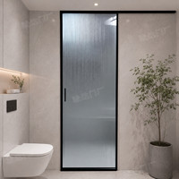 Porte coulissante d'entrée de balcon en alliage d'aluminium à double rail, vitrage extra large, robuste, insonorisée, hermétique et thermiquement isolée, 4800