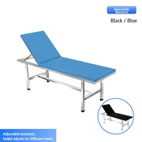 Multifunktionales Edelstahl-Krankenhausuntersuchungsbett mit Verstellbarer Rückenlehne für Medizinische Massage- und Physiotherapie-Behandlungen