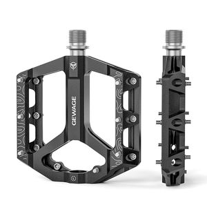 <span class=keywords><strong>Pedales</strong></span> de <span class=keywords><strong>Bicicleta</strong></span> GEWAGE de 3 Rodamientos Antideslizantes CNC, Novedad para Bici de Montaña y <span class=keywords><strong>Spinning</strong></span>, <span class=keywords><strong>Pedales</strong></span> de Ciclismo con Rodamiento Sellado - Product Image 1
