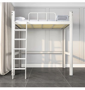 Lits superposés en acier avec éclairage au prix d'usine Lits superposés en stock dortoir en métal pour adultes Lits superposés - Product Image 4