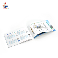 Brochures promotionnelles rectangulaires personnalisées, taille sur mesure, pliables, couleur CMYK, dépliants, catalogues, livres en papier, service d'impression en usine