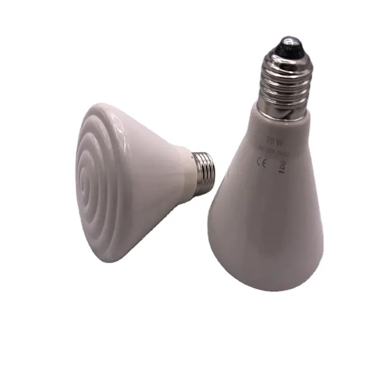 Chauffage ampoule chauffant en céramique de forme de cône, 17 W, 220V, 75W