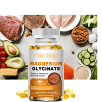 Gélules de glycinate de magnésium Haosen en marque privée OEM/ODM, 60 unités, 2 gélules