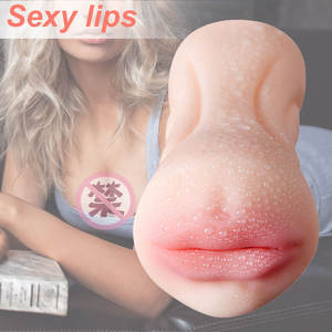 Kovida Карманный <span class=keywords><strong>TPE</strong></span> 3D текстурированный аппарат для мастурбации, Реалистичная оральная чашка, чашка для глубокого горла, мужские игрушки для взрослых - Product Image 6