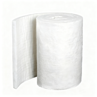 Laine de verre en rouleau sans formaldéhyde haute température, isolation ignifuge, couverture en laine blanche pour extérieur, hôtels et immeubles de bureaux