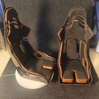 Sièges de course personnalisés YLC Factory, sièges baquet en cuir PVC carbone pour siège de course classique Recaro, siège de course original pour Recaro