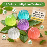 Bahan Baku Lilin Jelly Warna-warni untuk Pembuatan Squishy DIY, Gel Kristal Transparan Lembut untuk Mainan Sensorik Buatan Tangan Pereda Stres