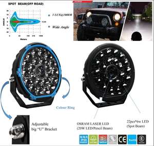 BRTLED Fari di Profondità <span class=keywords><strong>LED</strong></span> <span class=keywords><strong>Offroad</strong></span> da 9" Pollici ad Alta Potenza 152W, Luce di Guida a <span class=keywords><strong>LED</strong></span> con Certificazione Emark - Product Image 6