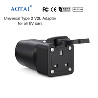 Adaptateur universel AOTAI Type 2 Schuko V2L avec 7 résistances réglables 16A 230V 3.5kW pour décharge véhicule-à-charge (V2L) de véhicules électriques