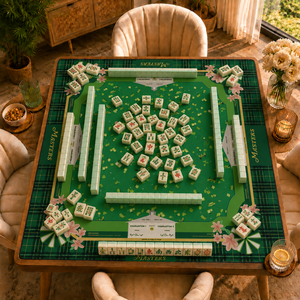 Alas Mahjong Karet Tahan Air Mewah Kemasan Gulung Pengiriman Langsung Amerika, Penutup Meja Permainan Gaya Amerika, Alas Meja Mahjong Royal - Product Image 5