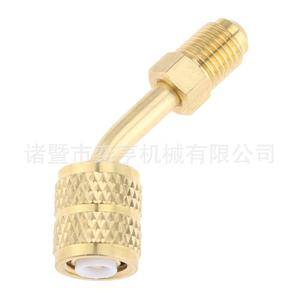 Adaptador de latón para carga de refrigerante R22 R410A, conector para sistemas de aire acondicionado HVAC, piezas anticorrosión - Product Image 5