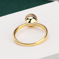 Bijoux à la mode très vendus, bague en zircon de haute qualité, design de bague à perles, cadeaux pour femmes