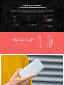 Banque d'alimentation <span class=keywords><strong>Redmi</strong></span> 18W à charge rapide <span class=keywords><strong>20000mAh</strong></span> Haute capacité Alliage d'aluminium Étanche Prise 5W 10W Sortie de puissance 3A Courant Logo - Product Image 5