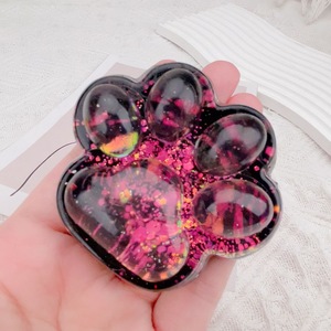 Glowing Black Cat Claw <b>Squishy</b> Toy Dark Style Mud Texture Stress Relief Cute Fidget Gift - Product Image 3