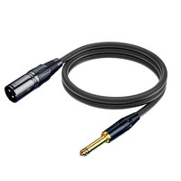 Mono-Stecker adapter 0,25 Zoll 6,35mm Buchse Stecker auf 3-poliges XLR-Mikrofon kabel 6,5 6,35 Audio-Buchse zu Stecker Xlr auf 6,35mm Kabel