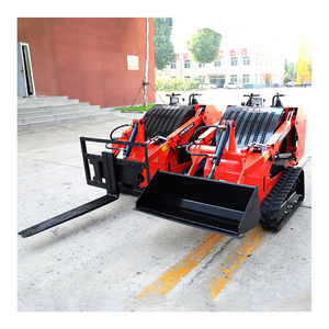 मल्टी-फंक्शन छोटे स्किड लोडर चीन ब्रांड मिनी लॉडर्स 1 टन इलेक्ट्रिक स्किड - Product Image 5