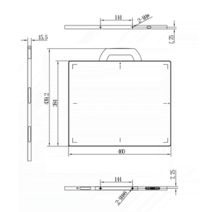 Detektor Sinar-<span class=keywords><strong>X</strong></span> Panel Datar DR Berkualitas Baik yang Dapat Digunakan Kembali (Kabel/Nirkabel) untuk Penggunaan Veteriner di Rumah Sakit Hewan - Product Image 3